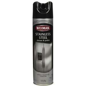 Weiman Stainless Steel Cleaner & Polish Aerosol 12 oz (Quantity of 5)