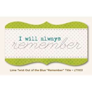 Lime Twist Out Of The Blue Die Cut Cardstock Title 