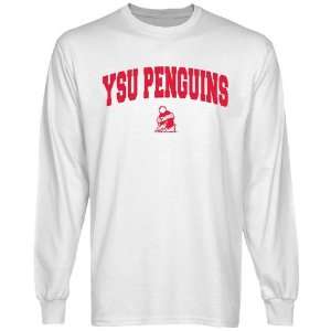  Youngstown State Penguins White Logo Arch Long Sleeve T 