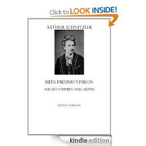 MEIN FREUND YPSILON (German Edition) Arthur Schnitzler  