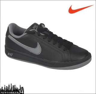 Nike 354507 004 Main Draw ~BLACK GREY~ Leather Kids Trainers UK3/US3.5 