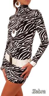     Sexy ZEBRA PANTHER Turtleneck/Tunic Sizes 8   18 HQ   2021  