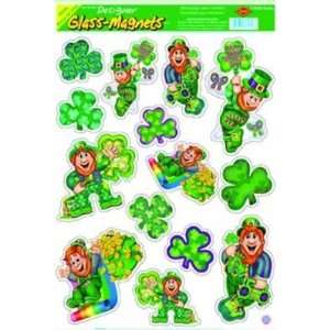  Beistle   33130   Leprechaun and Shamrock Clings  Pack of 