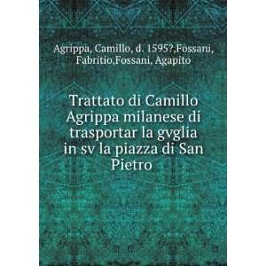   1595?,Fossani, Fabritio,Fossani, Agapito Agrippa  Books