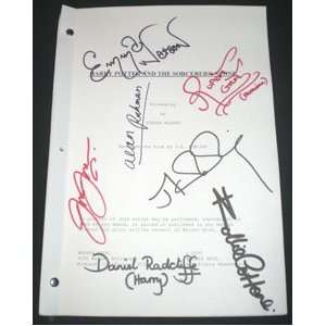  Harry Potter Sorcerers Stone Movie Script Signed by 7 