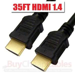  BuyCheapCables 35ft. HDMI to HDMI Cable Gold 24k V1.4 CL2 