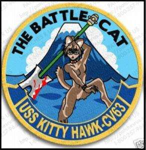 NAVY USS KITTY HAWK CV 63 PATCH INSIGNIA BADGE  