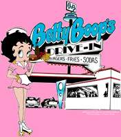 PINK JACKET Betty Boop NOSTALGIC Drive in PRINTED RETRO  