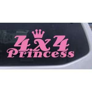 Pink 16in X 37.9in    4X4 Princess Off Road Car Window Wall Laptop 