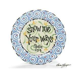  Ceramic Swirl Show Me Your Ways Plate