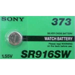  Sony 1.55V 373 / Sr916SW Silver Oxide Watch Battery Electronics