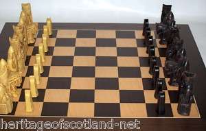 Chess Set Isle of Lewis Polyresin Replica Pieces SAC  