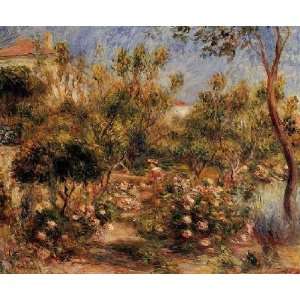   Young Woman in a Garden Cagnes, by Renoir PierreAuguste Home