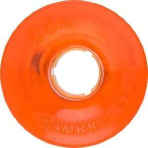  3dm Cambria 62mm 80a Clear.orange Clear Skate Wheels 