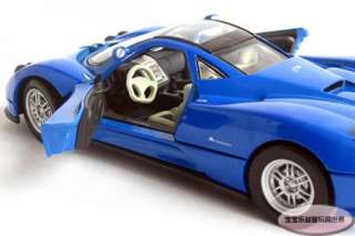 New Pagani ZONDA C12 124 Alloy Diecast Model Car With Box Blue B116a 