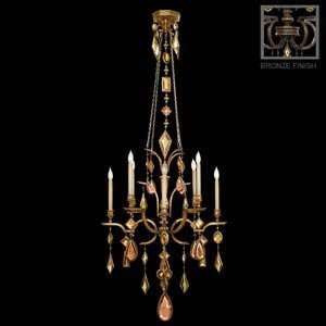  Fine Art Lamps 708640 3ST Encased Gems Bronze Patina 