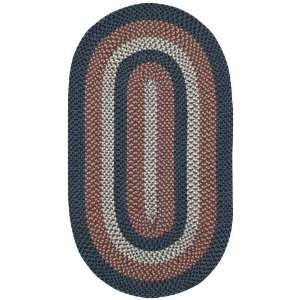   Blue 11 4 x 14 4 Concentric Rectangle Area Rug