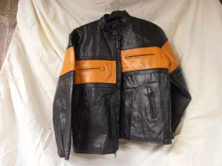 new size l black and orange zipper front liner zips out 2 interior 