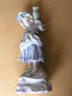 Beautiful Pair Vintage Cordey 5047 Porcelain figures figurines Boy 