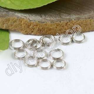 description400pcs nickel tone 6mm Jewelry spring Rings h0844