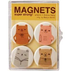  Andrea Kang Bears 4 PC Magnet Set Toys & Games