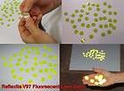20 Reflective Dots  Reflexite V97 Fluorescent Lime Yellow 3/4