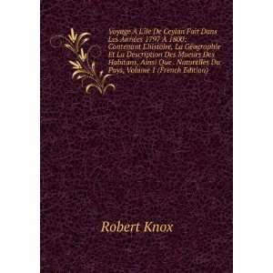   Du Pays, Volume 1 (French Edition) Robert Knox  Books