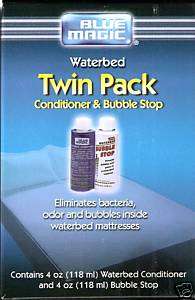 WATERBED TWIN PACK WATERBED CONDITIONER & BUBBLE STOP  