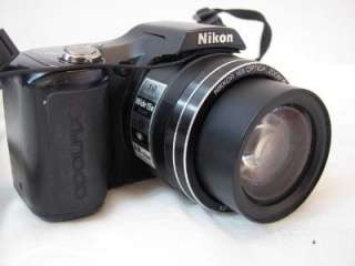 Nikon Coolpix L100 10 MP 15x Wide Zoom Digital Camera Black 8323 