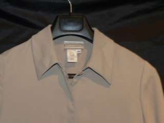 Coldwater Creek Khaki Brown Dress Blazer Jacket 8P 8 P  