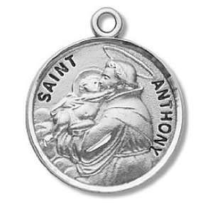  St. Anthony   Sterling Silver Medal (20 Chain 