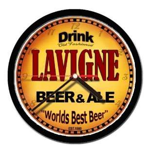  LAVIGNE beer and ale cerveza wall clock 