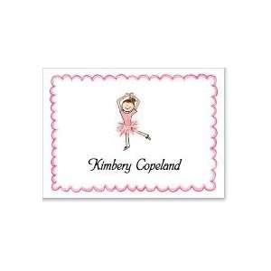  Brunette Ballerina Stationery