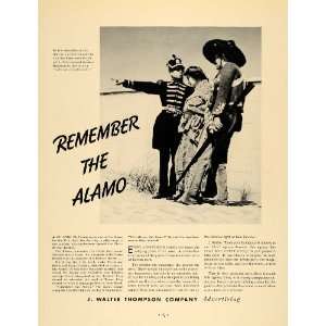   Ad J. Walter Thompson Advertising Agency Alamo   Original Print Ad