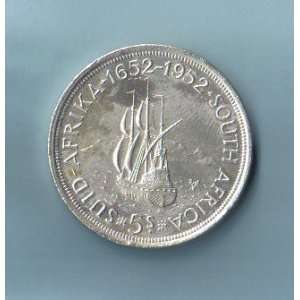  1952 South African 5 Shillings, KM#41 