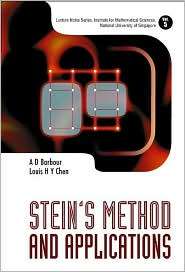 Steins Method and Applications, Vol. 5, (9812562818), H Y Chen Louis 