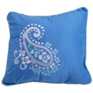 Steve Madden Riley 16 inch Decorative Pillow, Blue