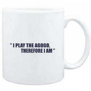  Mug White i play the guitar Agogo, therefore I am 