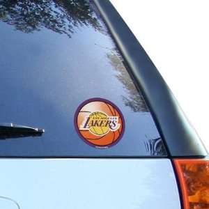  NBA Los Angeles Lakers 4.5 Round Vinyl Basketball Decal 
