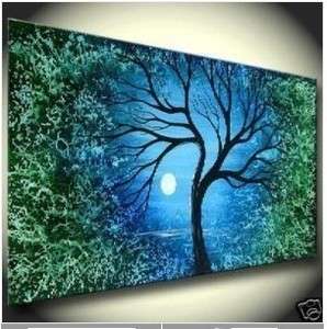 HJ365 Tree Art Large Original Abstract Oil Painting Canvas (No frame 