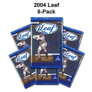  2004 Leaf 6 Pack Lot