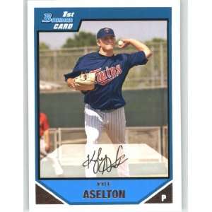  2007 Bowman Prospects #BP38 Kyle Aselton   Minnesota Twins 