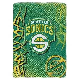 Seattle SuperSonics NBA Royal Plush Raschel Blanket (800 Series 