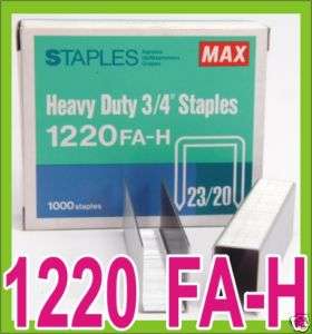 Heavy Stapler Staples 1220 FA H 23/20 3/4 1000 staples  