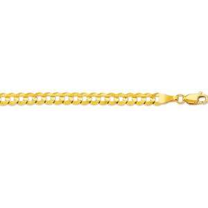    14K Yellow Gold Comfort Curb Chain   3.60mm   20 inch Jewelry