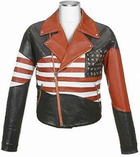  Xport Designs Patriotic American Flag Biker Leather 