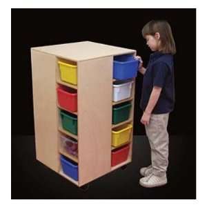 Wood Designs 61401 / 61403 Cubby Spinner with Trays Material Clear 