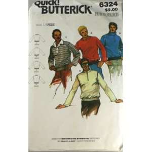 Butterick 6324 Pattern Mens Top Size Large  Kitchen 