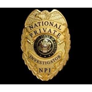  435 National Private Investigator Badge 