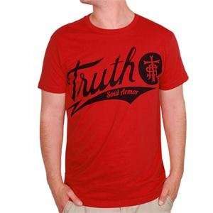    Truth Soul Armor Candle Stick T Shirt   Large/Dark Red Automotive